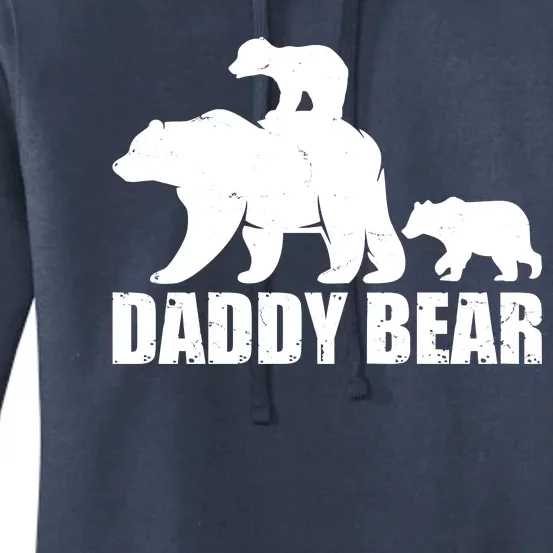 Daddy Bear With Twin Cubs Father's Day Women's Pullover Hoodie