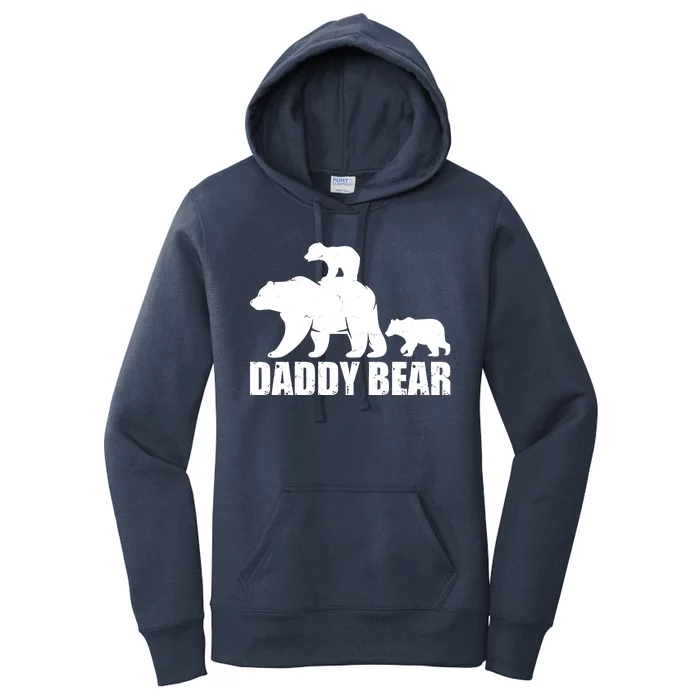 Daddy Bear With Twin Cubs Father's Day Women's Pullover Hoodie