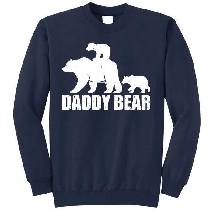 Daddy Bear With Twin Cubs Father's Day Tall Sweatshirt