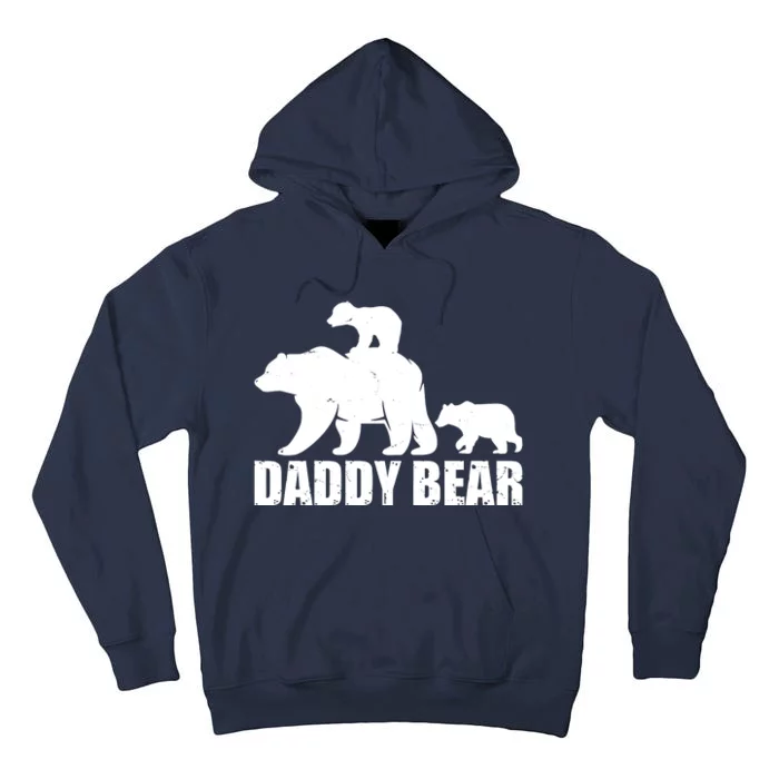 Daddy Bear With Twin Cubs Father's Day Tall Hoodie