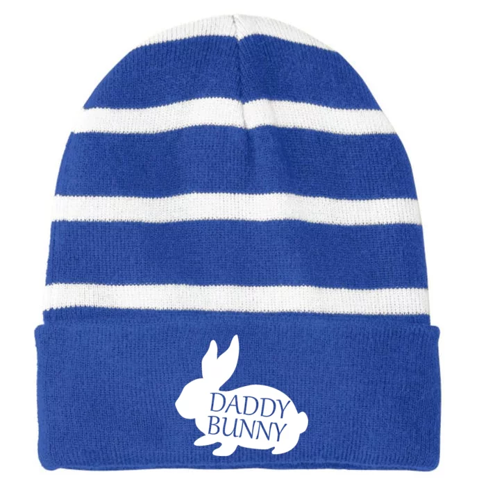 Daddy Bunny Striped Beanie with Solid Band