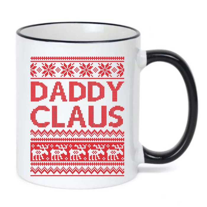 Daddy Claus Ugly Christmas Black Color Changing Mug