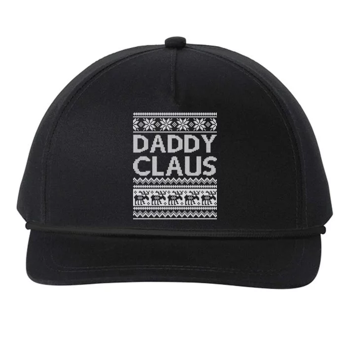 Daddy Claus Ugly Christmas Snapback Five-Panel Rope Hat