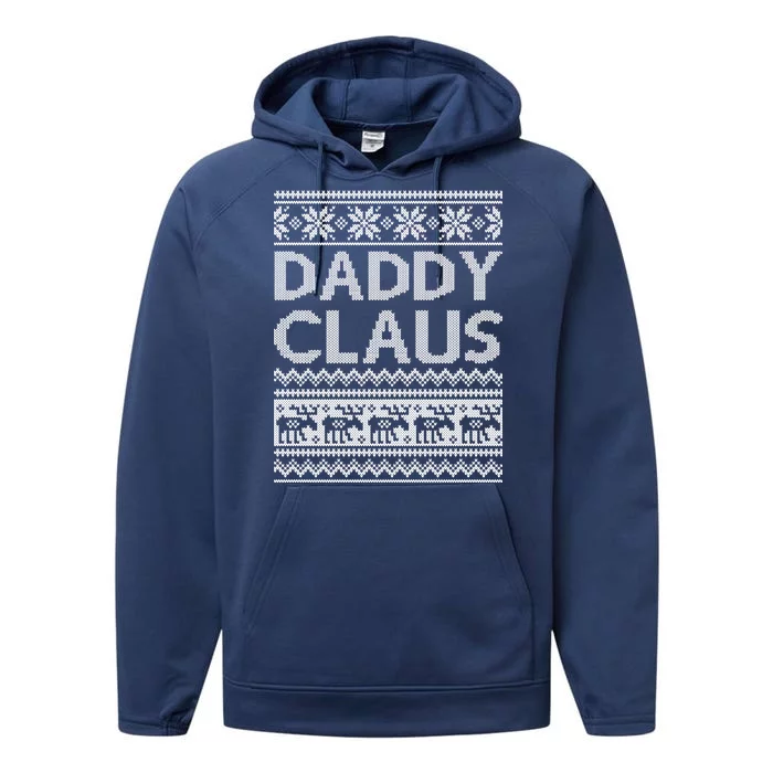 Daddy Claus Ugly Christmas Performance Fleece Hoodie