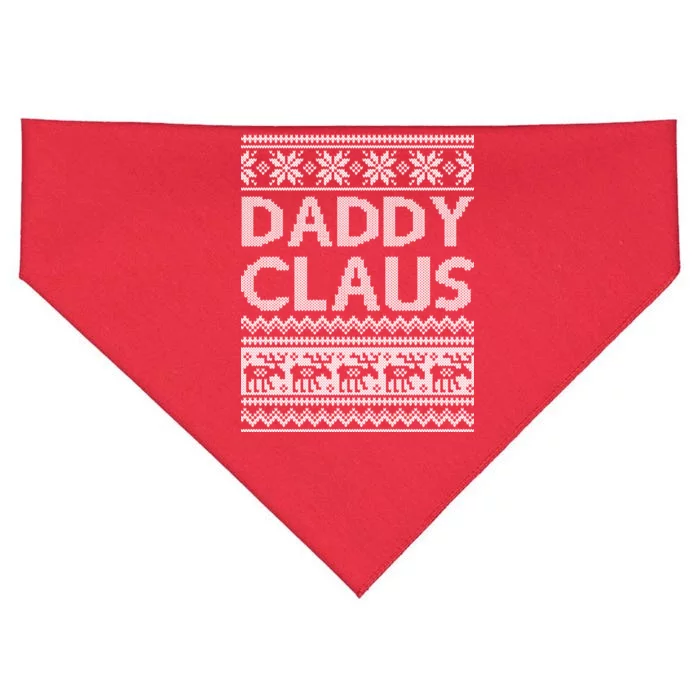 Daddy Claus Ugly Christmas USA-Made Doggie Bandana