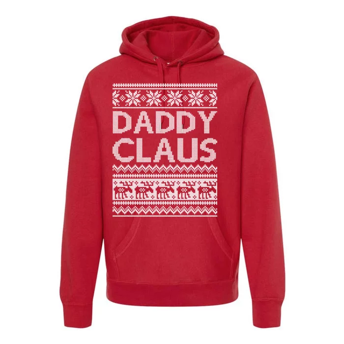 Daddy Claus Ugly Christmas Premium Hoodie