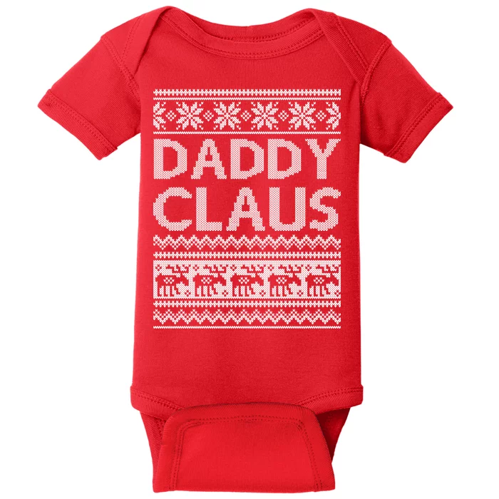 Daddy Claus Ugly Christmas Baby Bodysuit