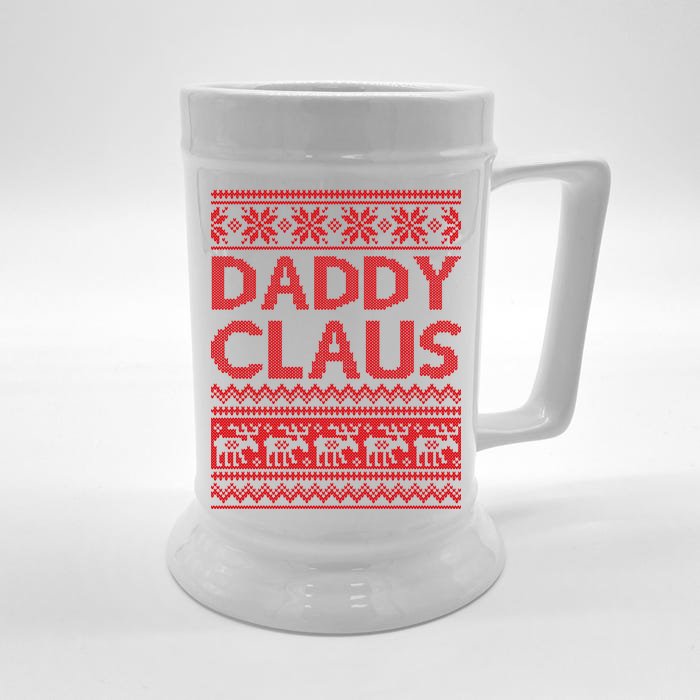 Daddy Claus Ugly Christmas Front & Back Beer Stein