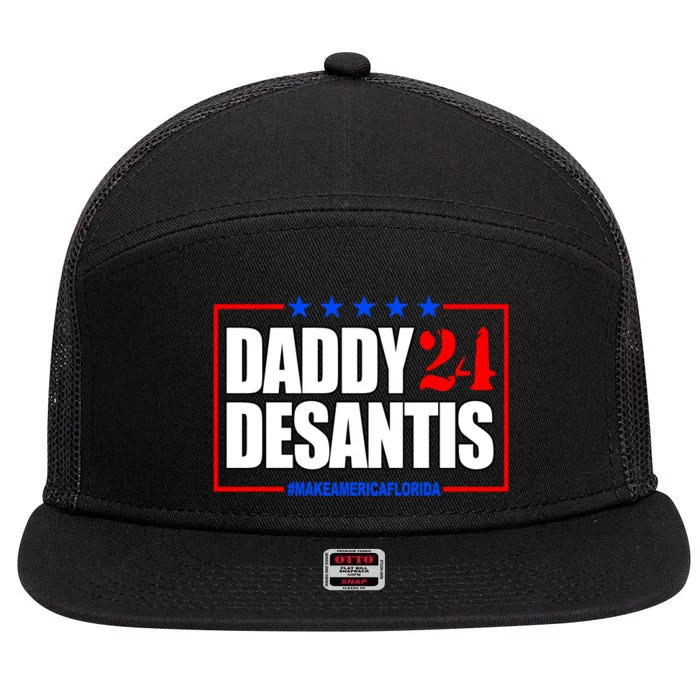 Daddy Desaints Make America Florida 7 Panel Mesh Trucker Snapback Hat