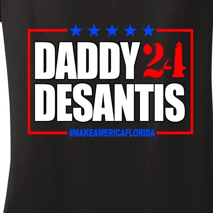 Daddy Desaints Make America Florida Women's V-Neck T-Shirt