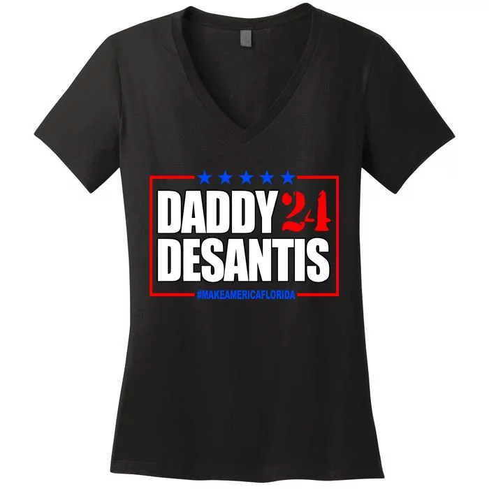 Daddy Desaints Make America Florida Women's V-Neck T-Shirt