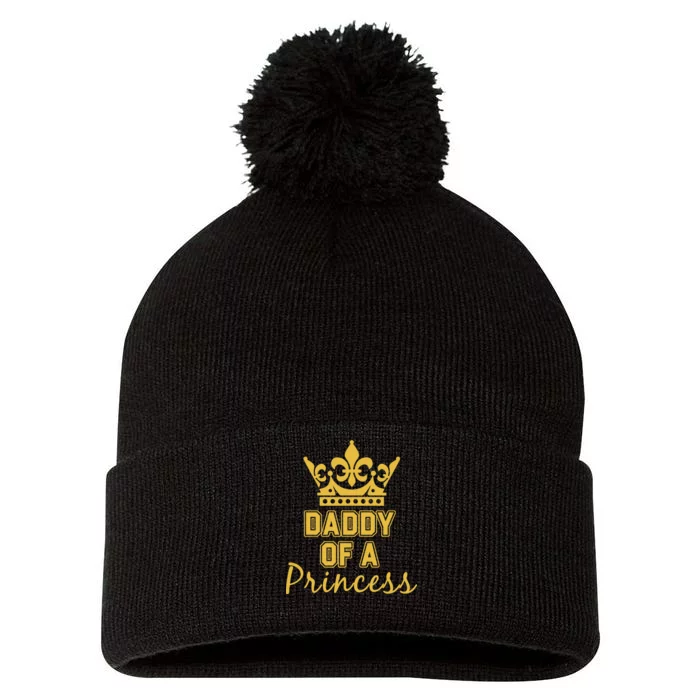 Daddy Of A Princess Family Matching Pom Pom 12in Knit Beanie