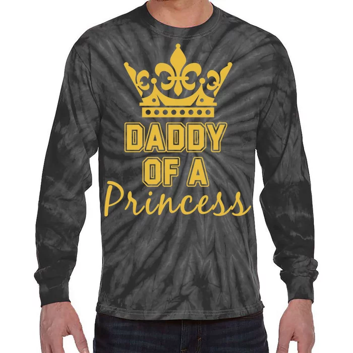 Daddy Of A Princess Family Matching Tie-Dye Long Sleeve Shirt