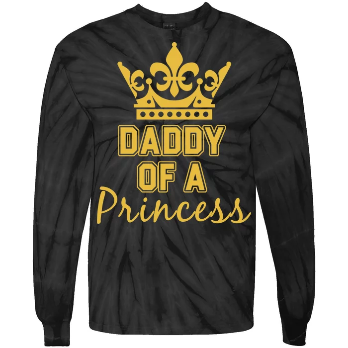 Daddy Of A Princess Family Matching Tie-Dye Long Sleeve Shirt