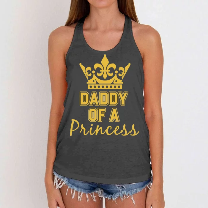 Daddy Of A Princess Family Matching Women's Knotted Racerback Tank