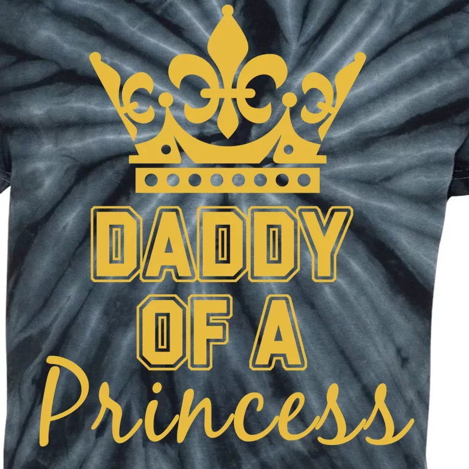 Daddy Of A Princess Family Matching Kids Tie-Dye T-Shirt