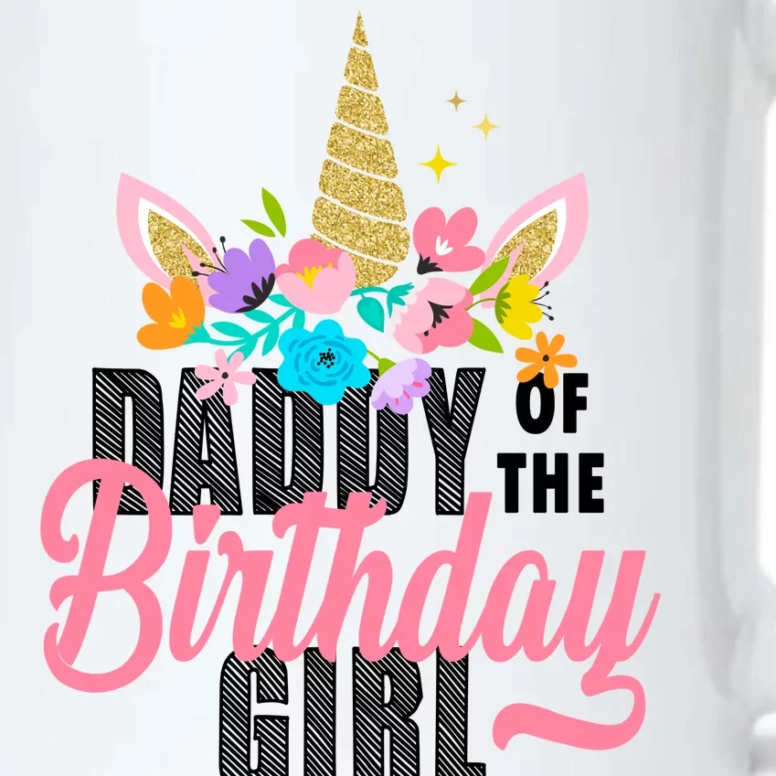 Daddy Of The Birthday Girl Black Color Changing Mug