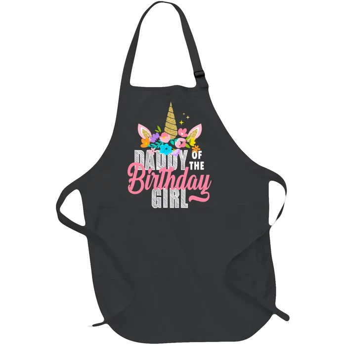 Daddy Of The Birthday Girl Full-Length Apron With Pocket