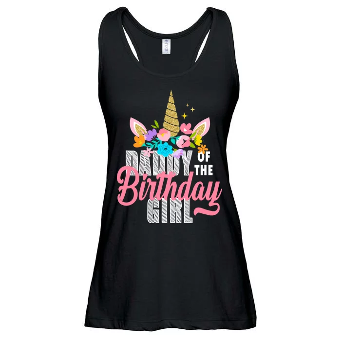 Daddy Of The Birthday Girl Ladies Essential Flowy Tank