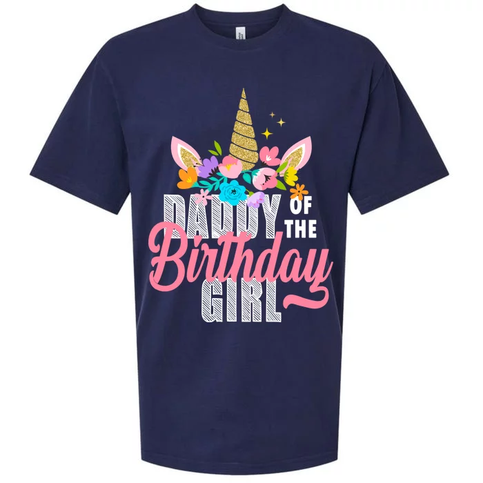 Daddy Of The Birthday Girl Sueded Cloud Jersey T-Shirt