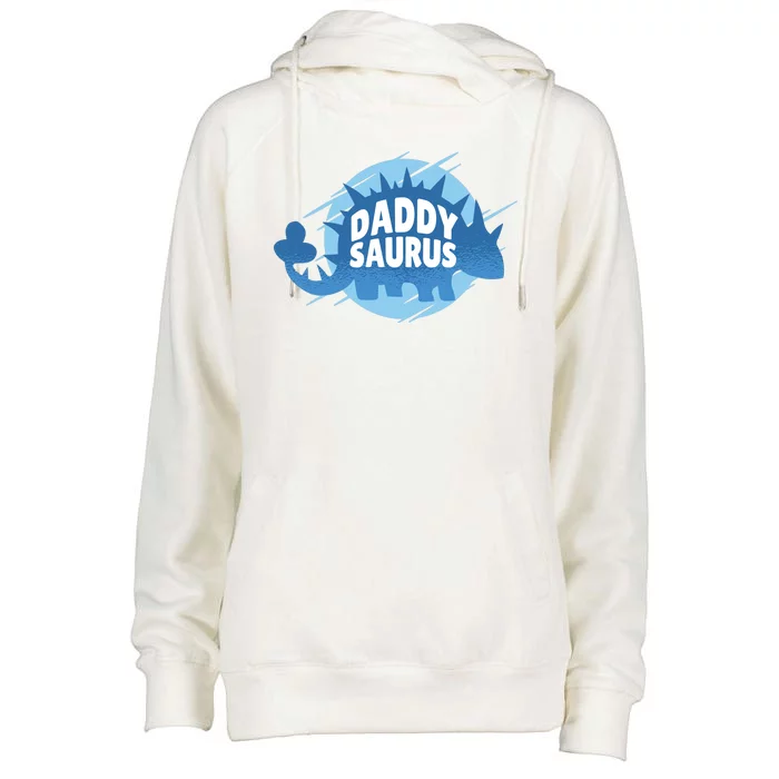 Daddy Saurus Womens Funnel Neck Pullover Hood