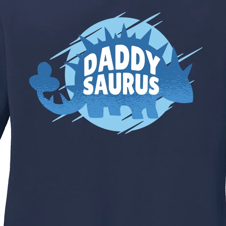 Daddy Saurus Ladies Long Sleeve Shirt