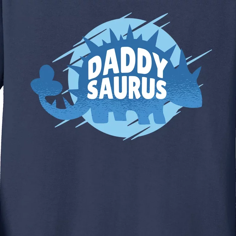 Daddy Saurus Kids Long Sleeve Shirt