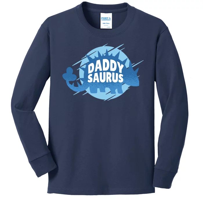 Daddy Saurus Kids Long Sleeve Shirt