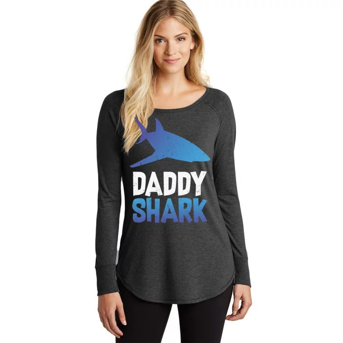 Daddy Shark Women's Perfect Tri Tunic Long Sleeve Shirt