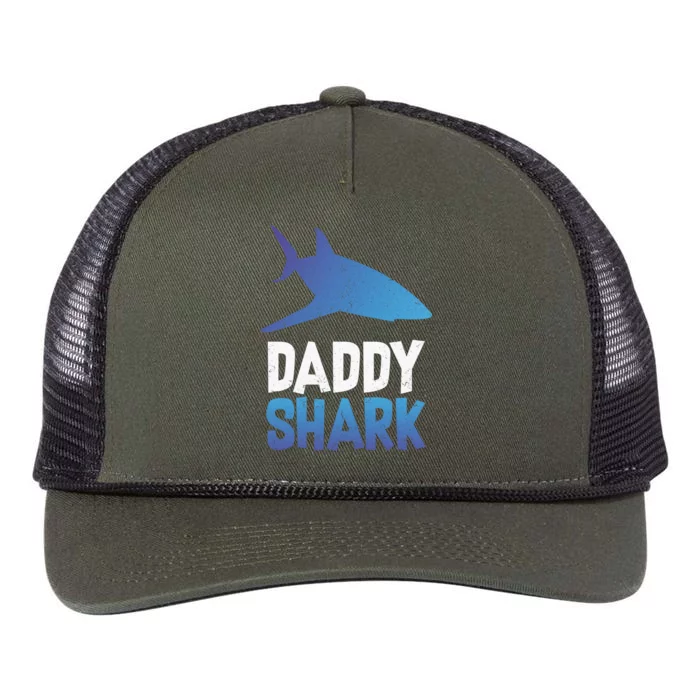 Daddy Shark Retro Rope Trucker Hat Cap