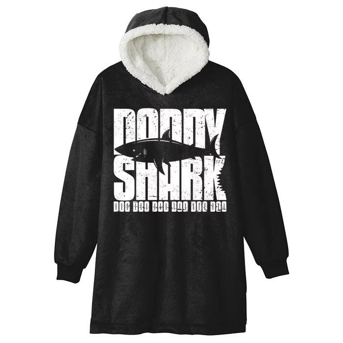 Daddy Shark Doo Doo Doo Hooded Wearable Blanket