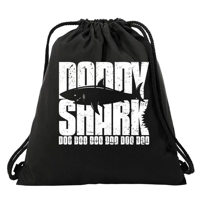 Daddy Shark Doo Doo Doo Drawstring Bag