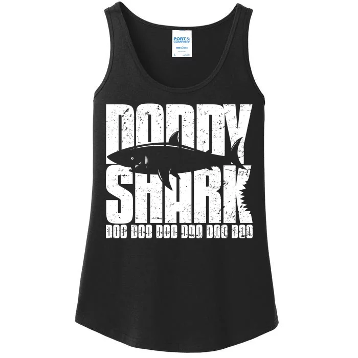 Daddy Shark Doo Doo Doo Ladies Essential Tank