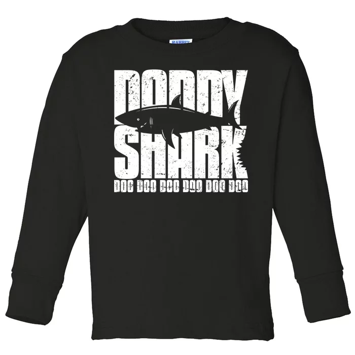 Daddy Shark Doo Doo Doo Toddler Long Sleeve Shirt