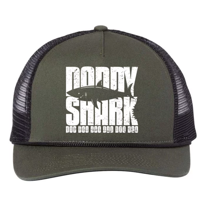 Daddy Shark Doo Doo Doo Retro Rope Trucker Hat Cap