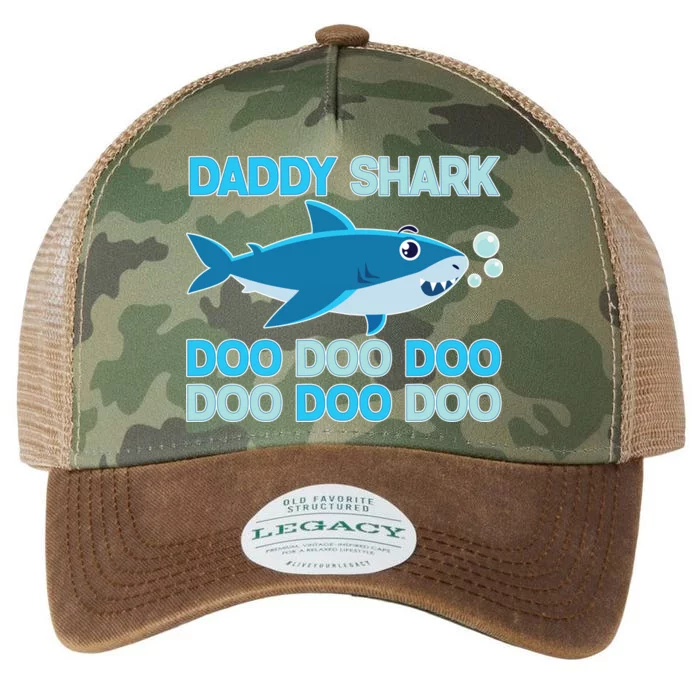 Daddy Shark Doo Doo Doo Funny Legacy Tie Dye Trucker Hat