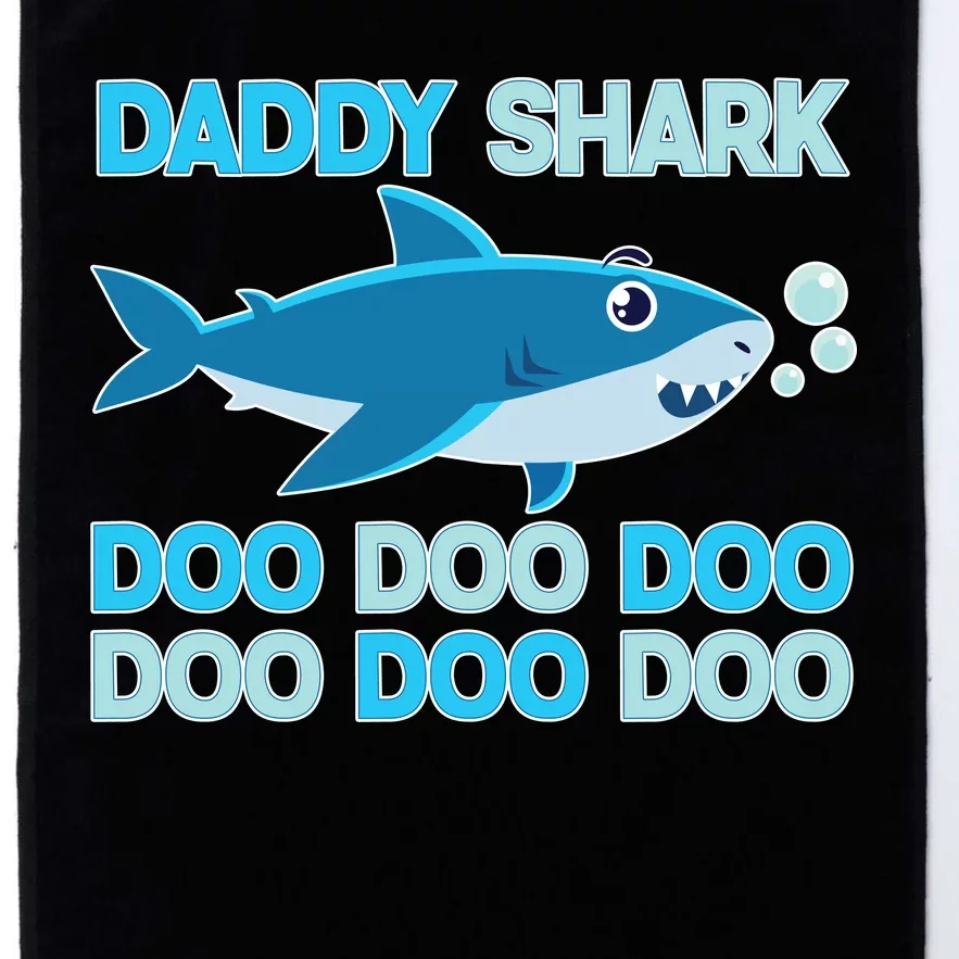 Daddy Shark Doo Doo Doo Funny Platinum Collection Golf Towel