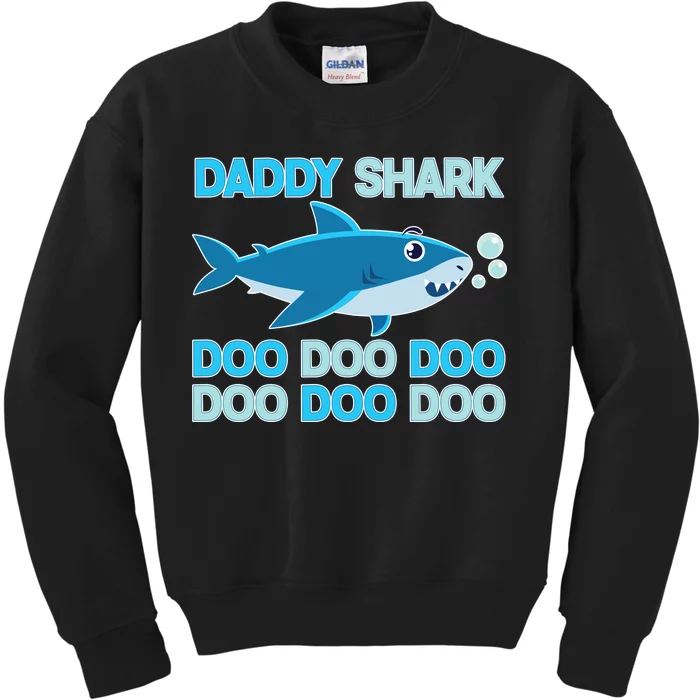 Daddy Shark Doo Doo Doo Funny Kids Sweatshirt