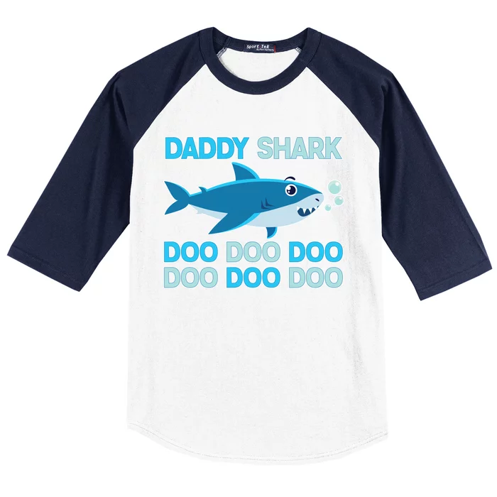 Daddy Shark Doo Doo Doo Funny Baseball Sleeve Shirt