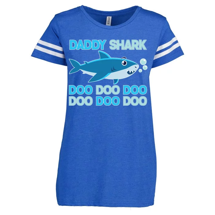 Daddy Shark Doo Doo Doo Funny Enza Ladies Jersey Football T-Shirt