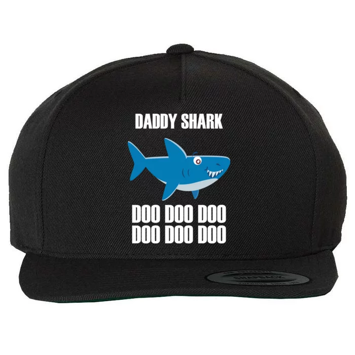 Daddy Shark Funny Cute Wool Snapback Cap