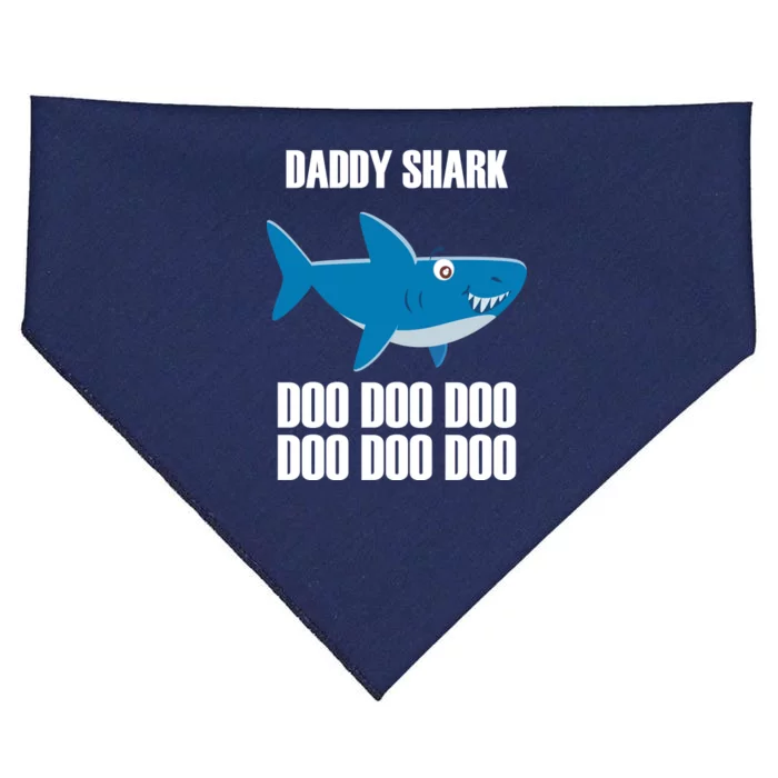 Daddy Shark Funny Cute USA-Made Doggie Bandana