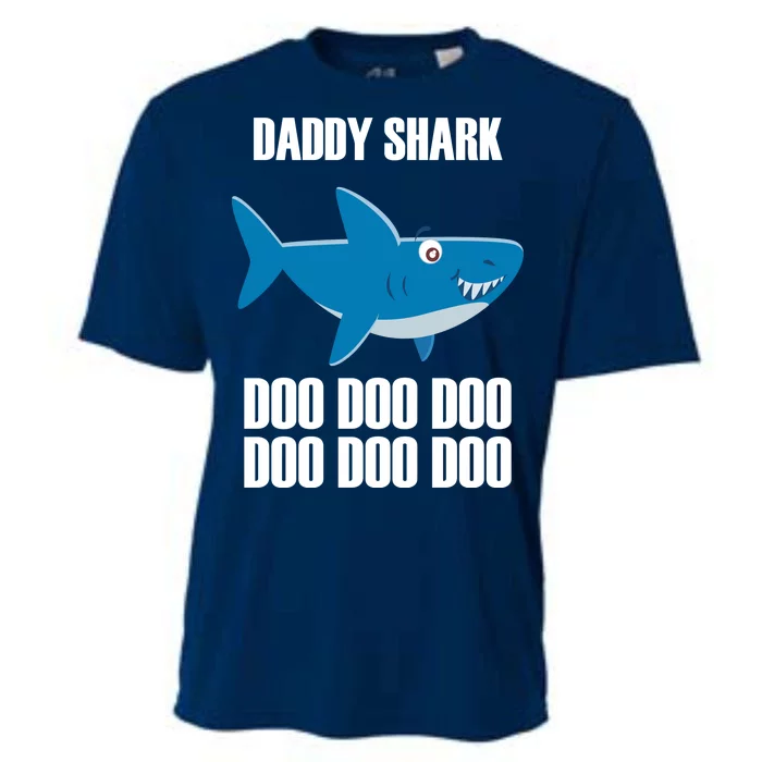 Daddy Shark Funny Cute Cooling Performance Crew T-Shirt