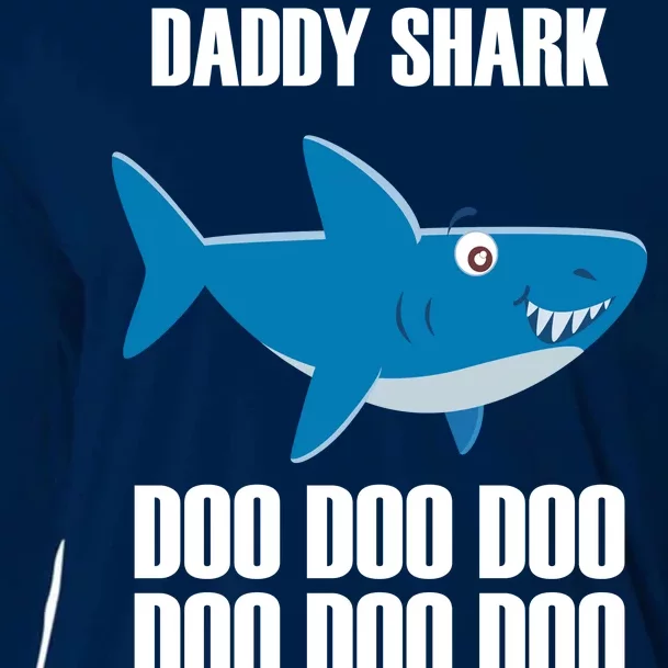 Daddy Shark Funny Cute Cooling Performance Long Sleeve Crew