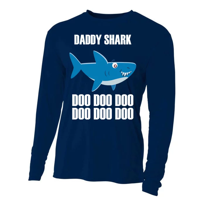 Daddy Shark Funny Cute Cooling Performance Long Sleeve Crew