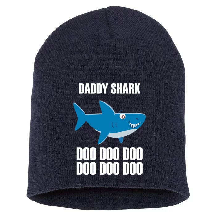 Daddy Shark Funny Cute Short Acrylic Beanie