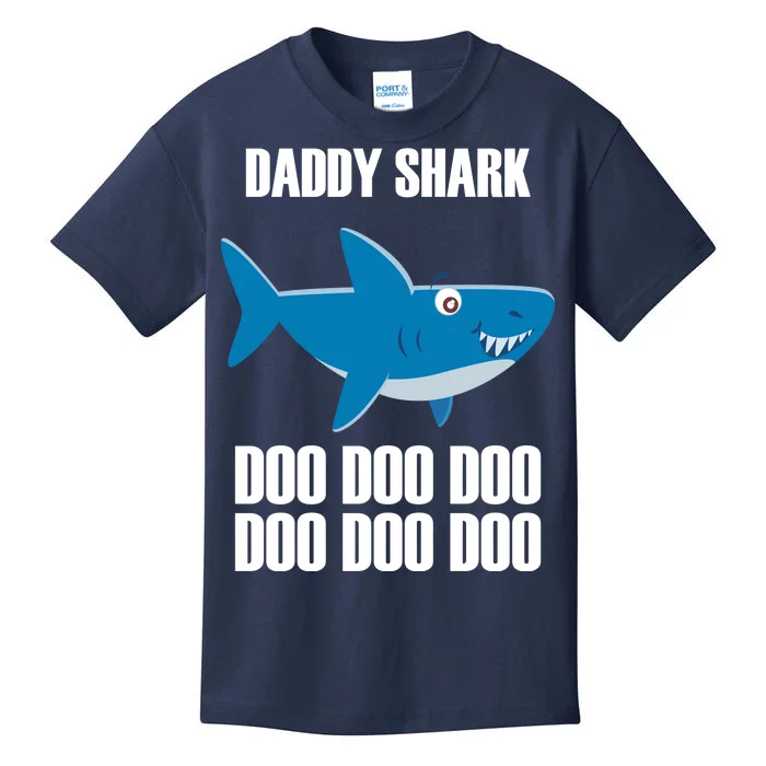 Daddy Shark Funny Cute Kids T-Shirt