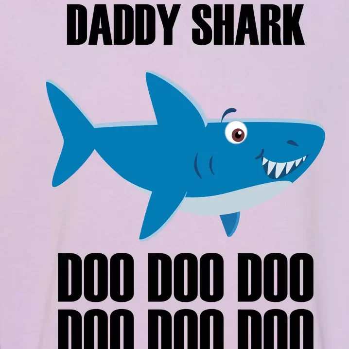 Daddy Shark Funny Cute Garment-Dyed Sweatshirt