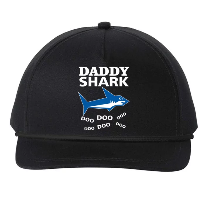 Daddy Shark Funny Dad Snapback Five-Panel Rope Hat