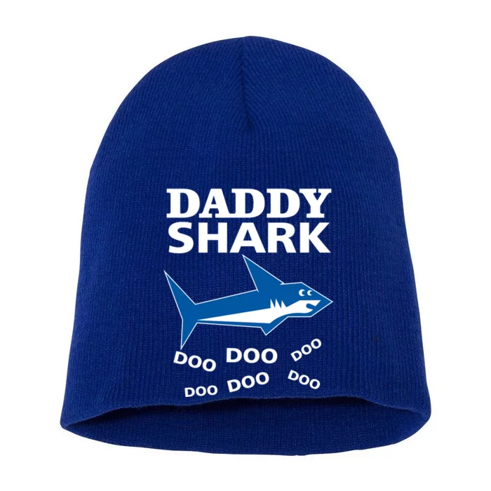 Daddy Shark Funny Dad Short Acrylic Beanie